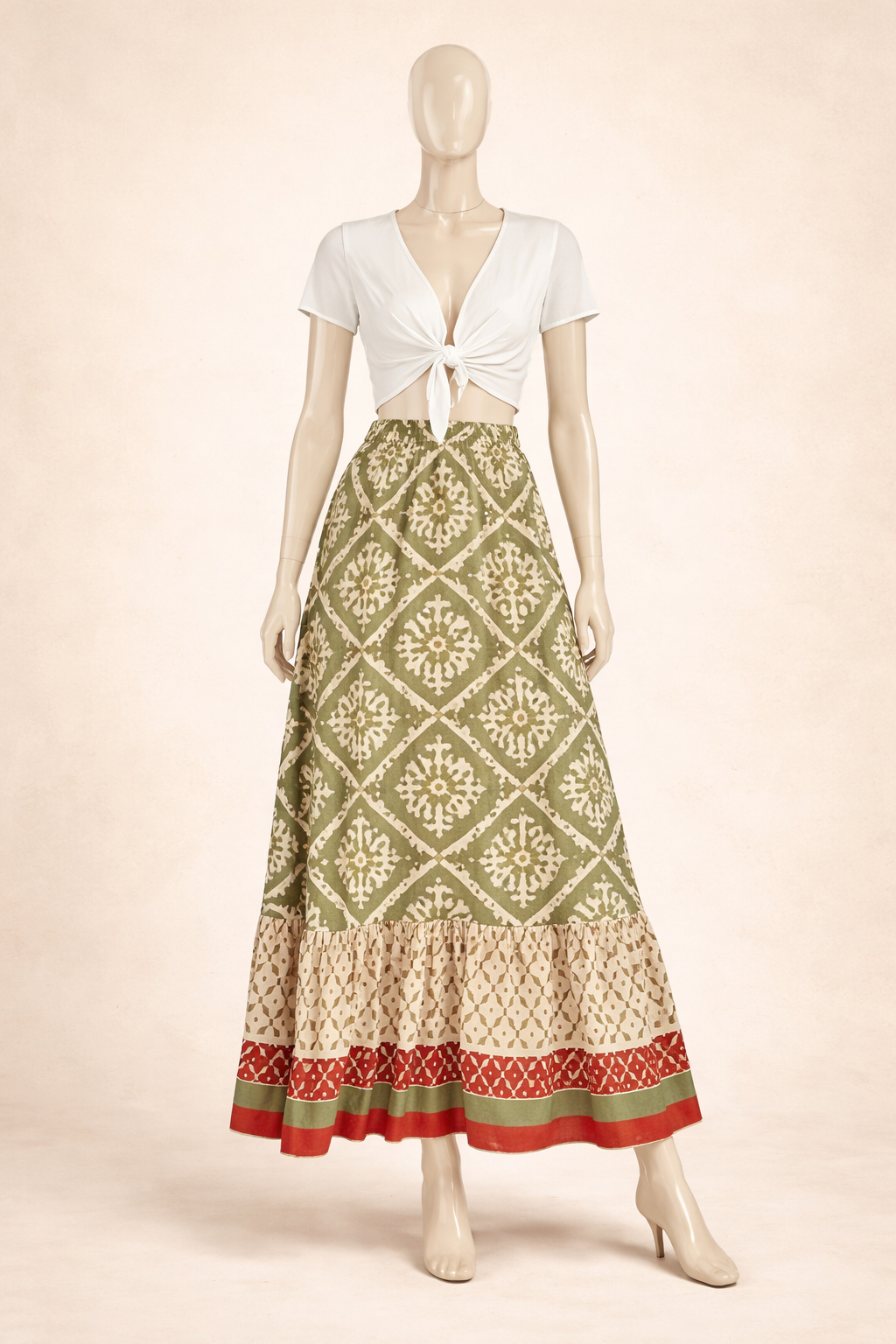 Jupe imprimée ample