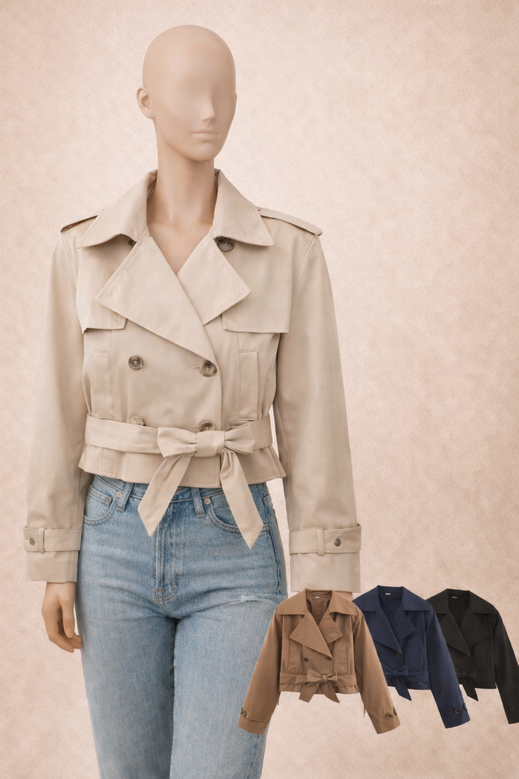 manteau trench style britannique