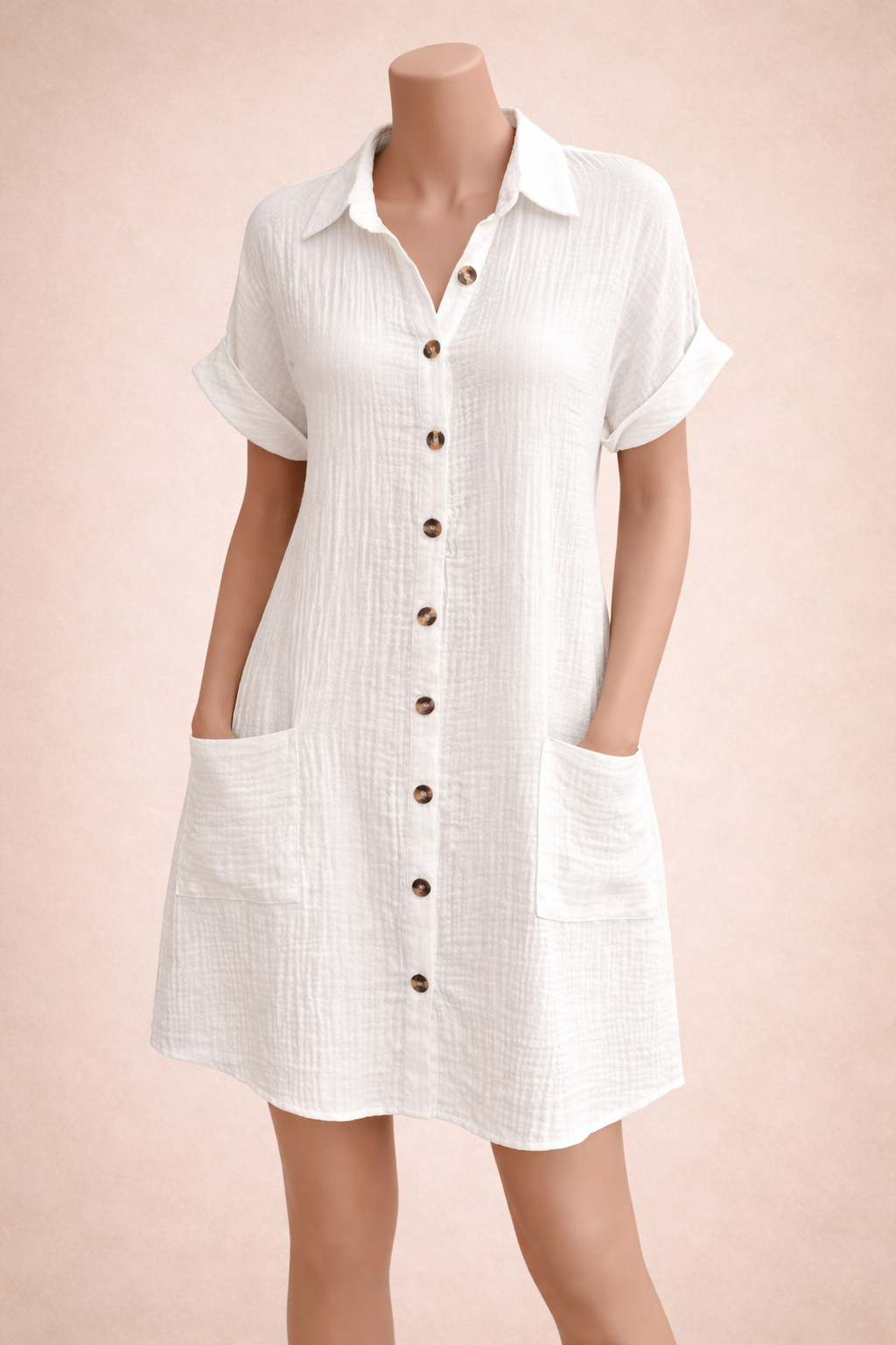 Robe mini vintage unie