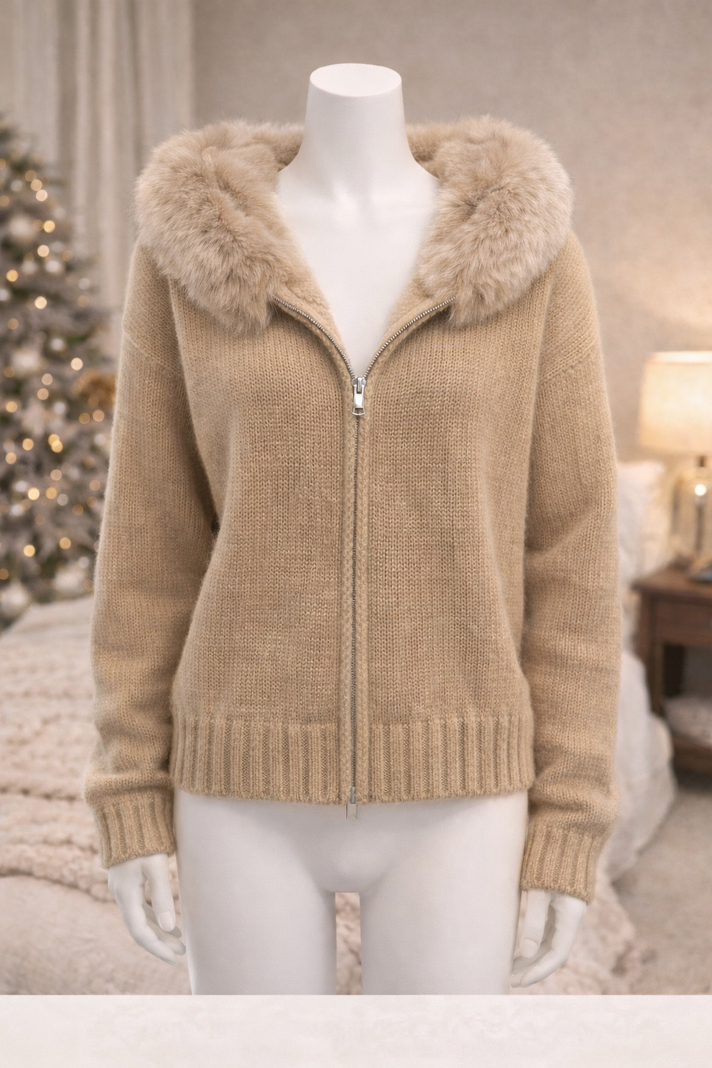 Gilet d’hiver moelleux zippé