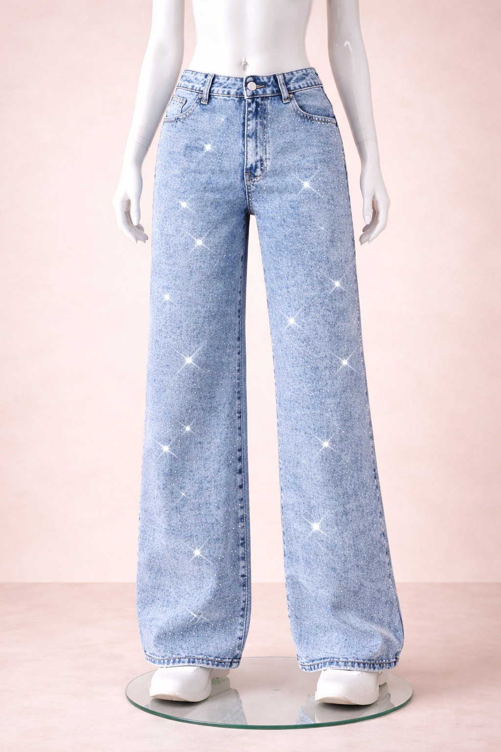 Jean large rétro style high street américain