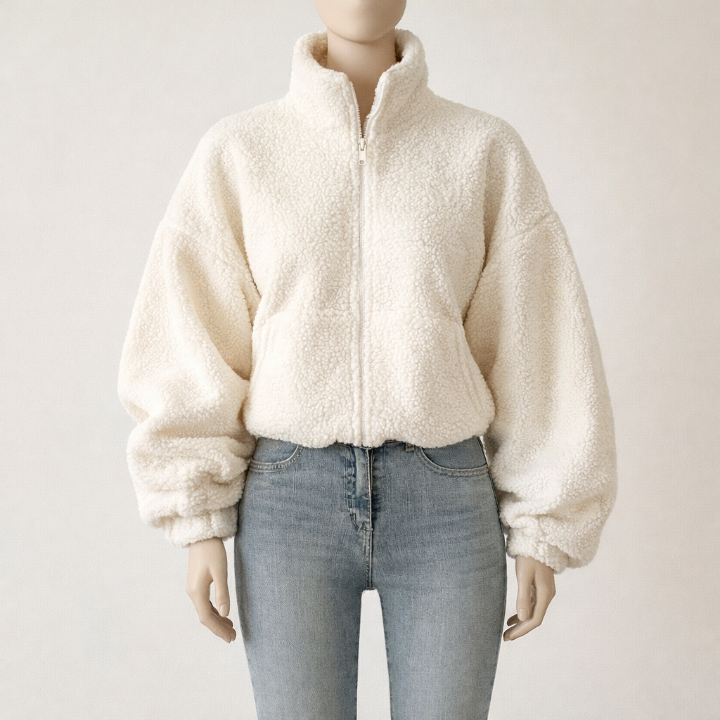 Veste sweat doublée polaire