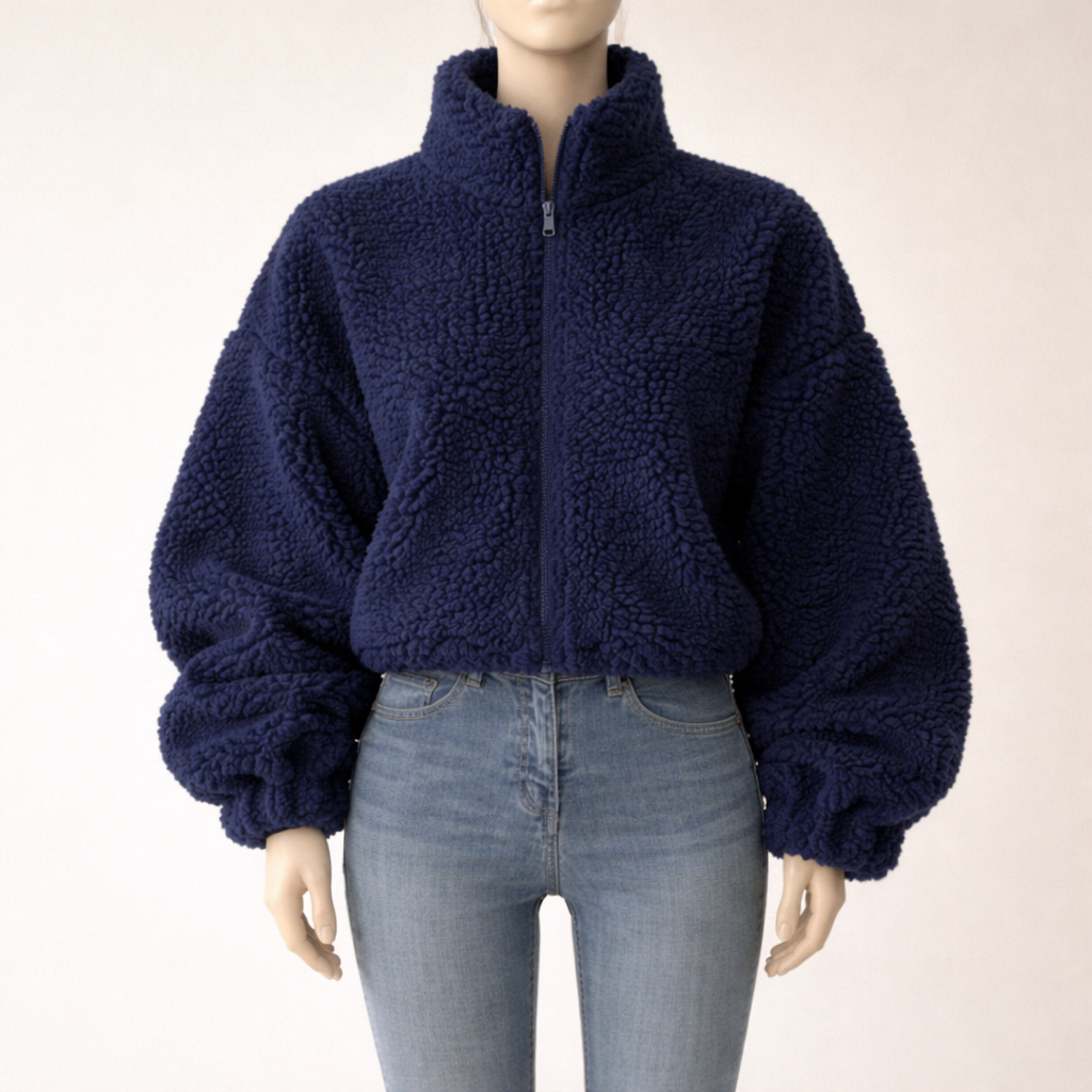 Veste sweat doublée polaire