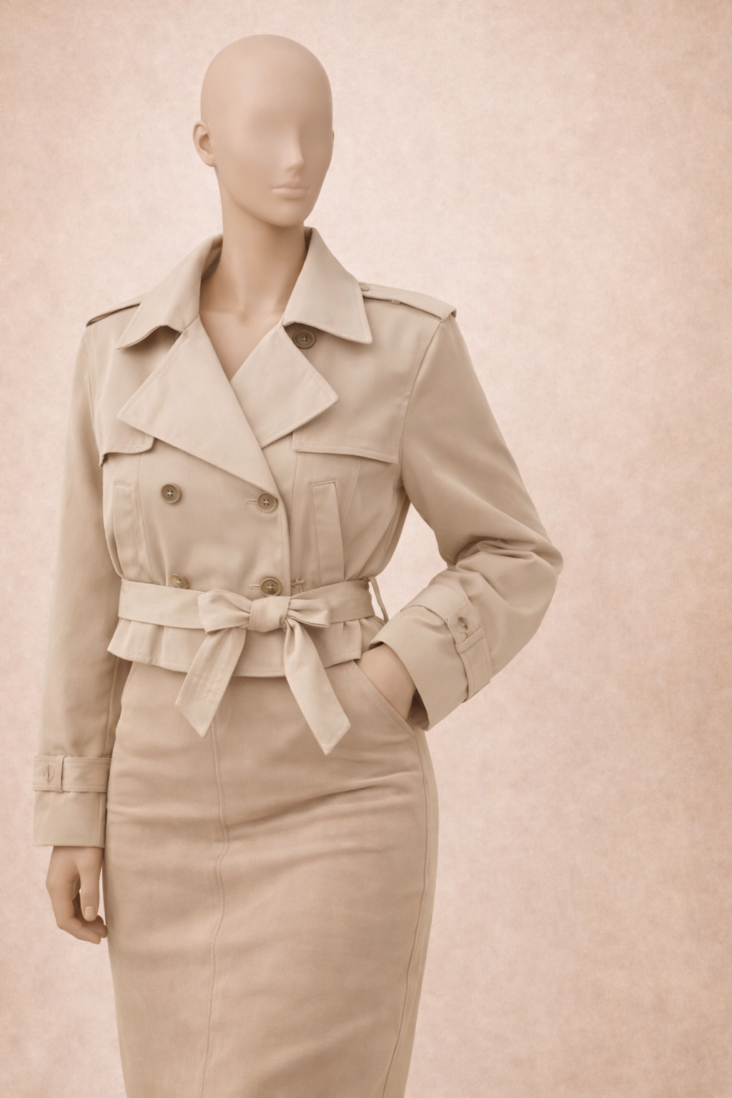 manteau trench style britannique