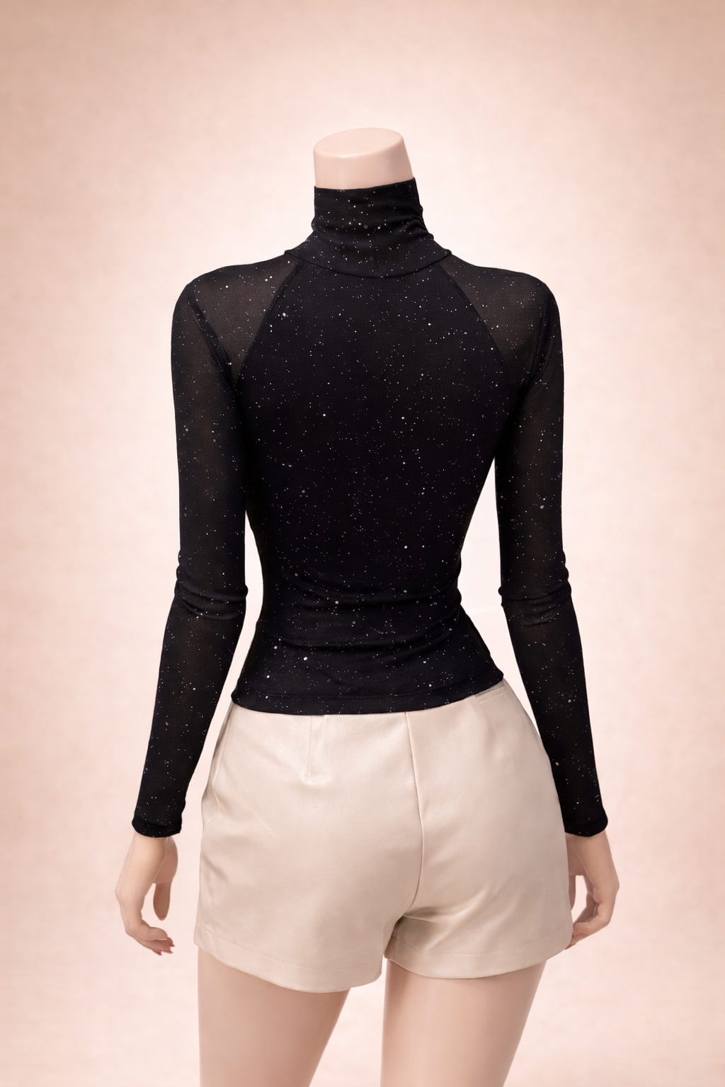 Top en maille col montant