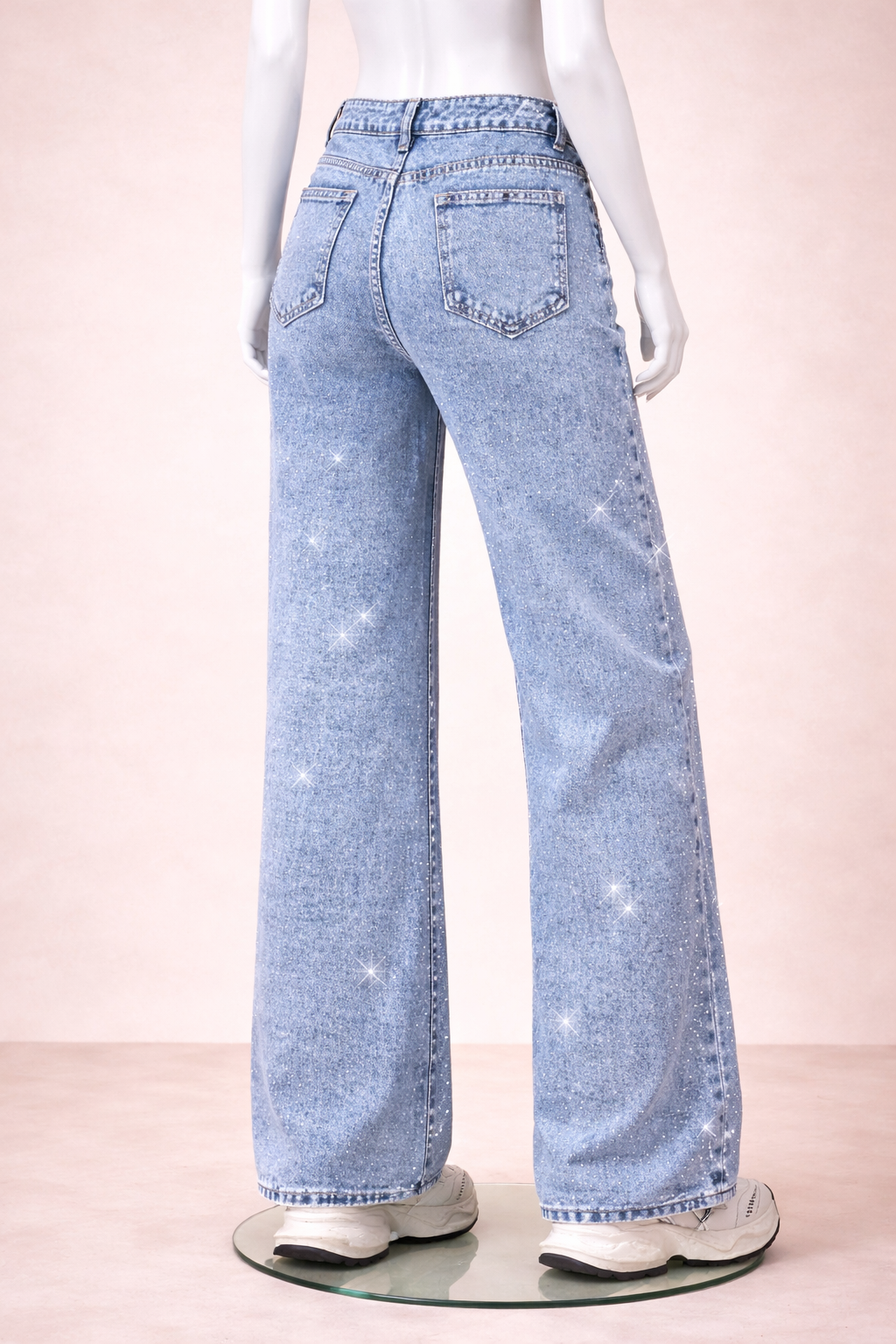 Jean large rétro style high street américain