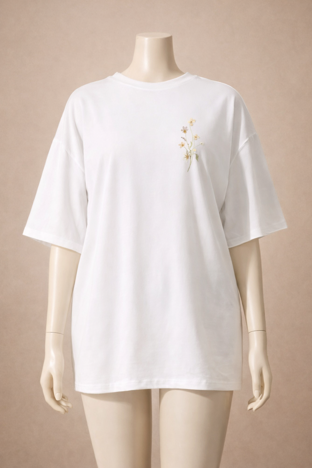 T-shirt en coton avec imprimé floral