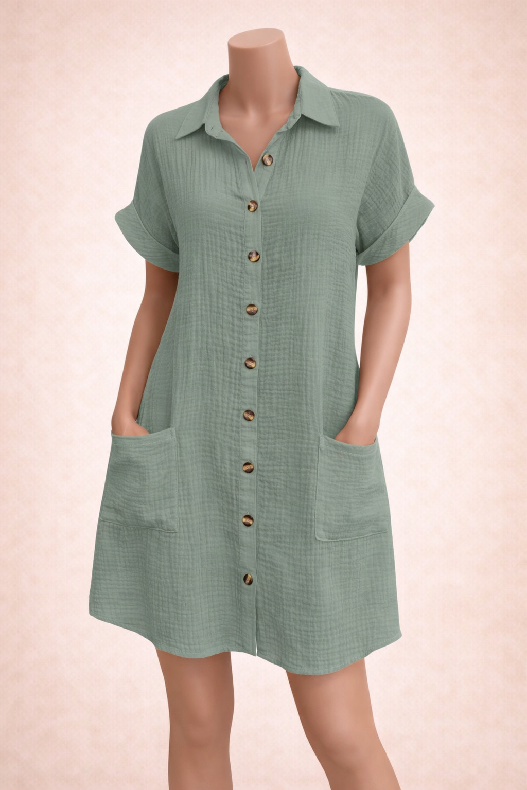 Robe mini vintage unie