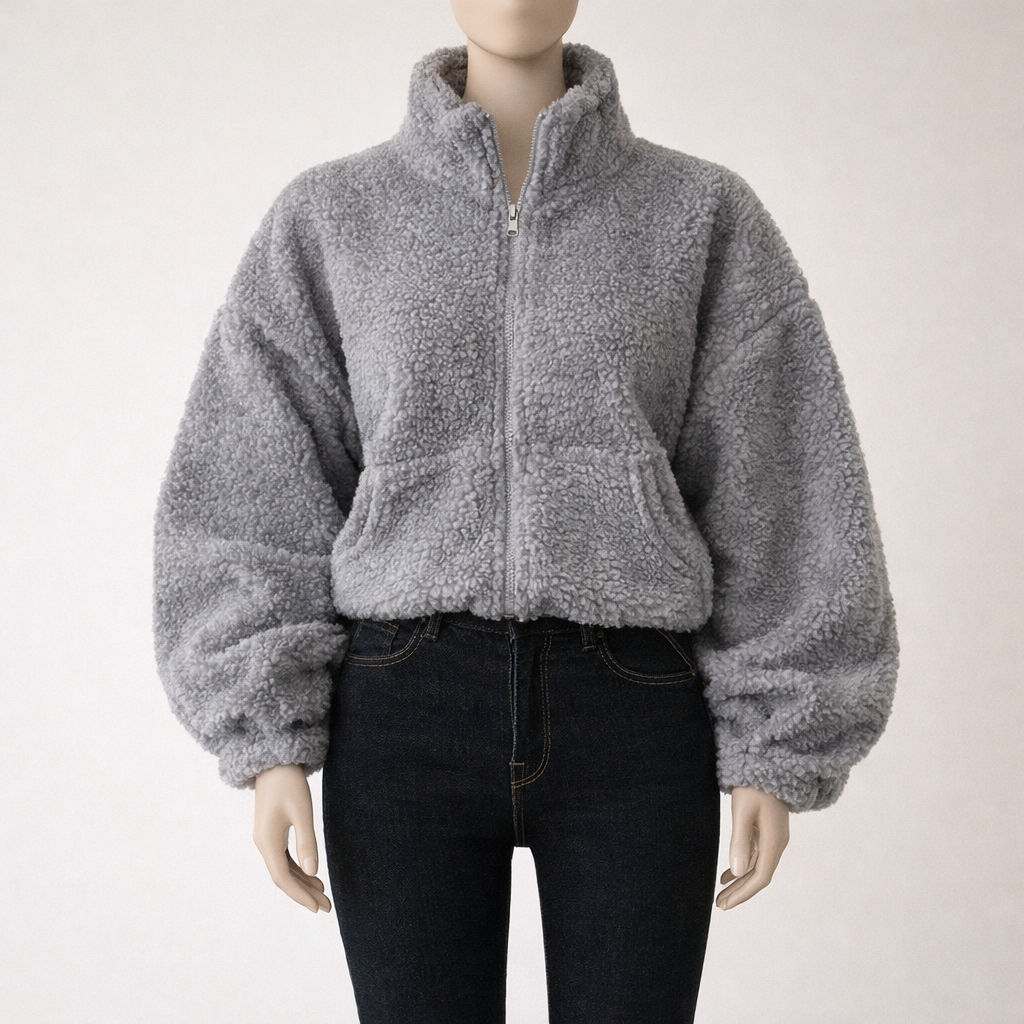 Veste sweat doublée polaire