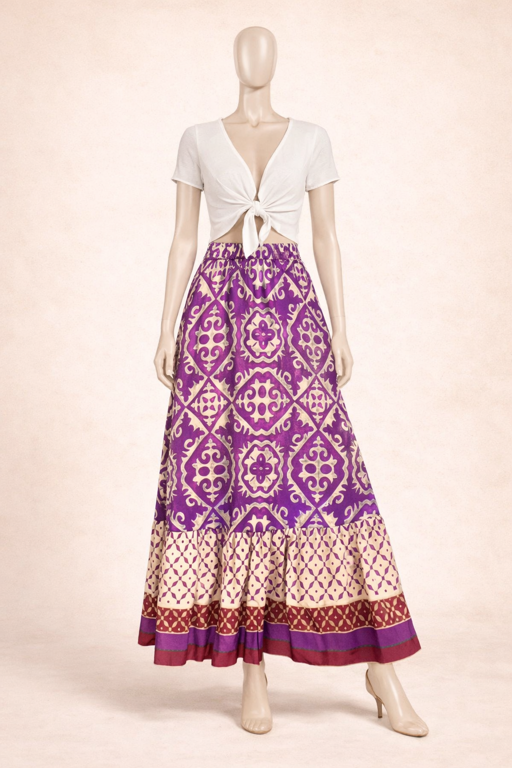 Jupe imprimée ample