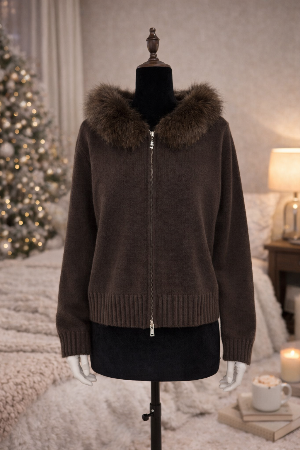 Gilet d’hiver moelleux zippé