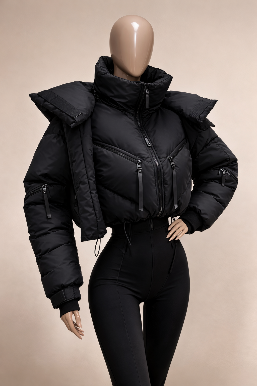 Veste courte en coton épais