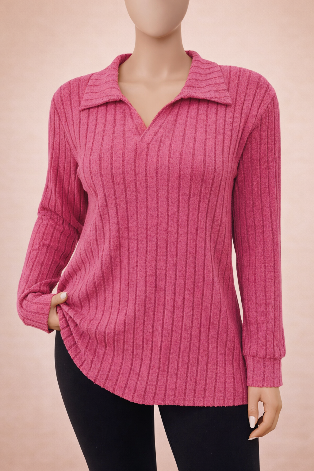 T-shirt grande taille Col polo