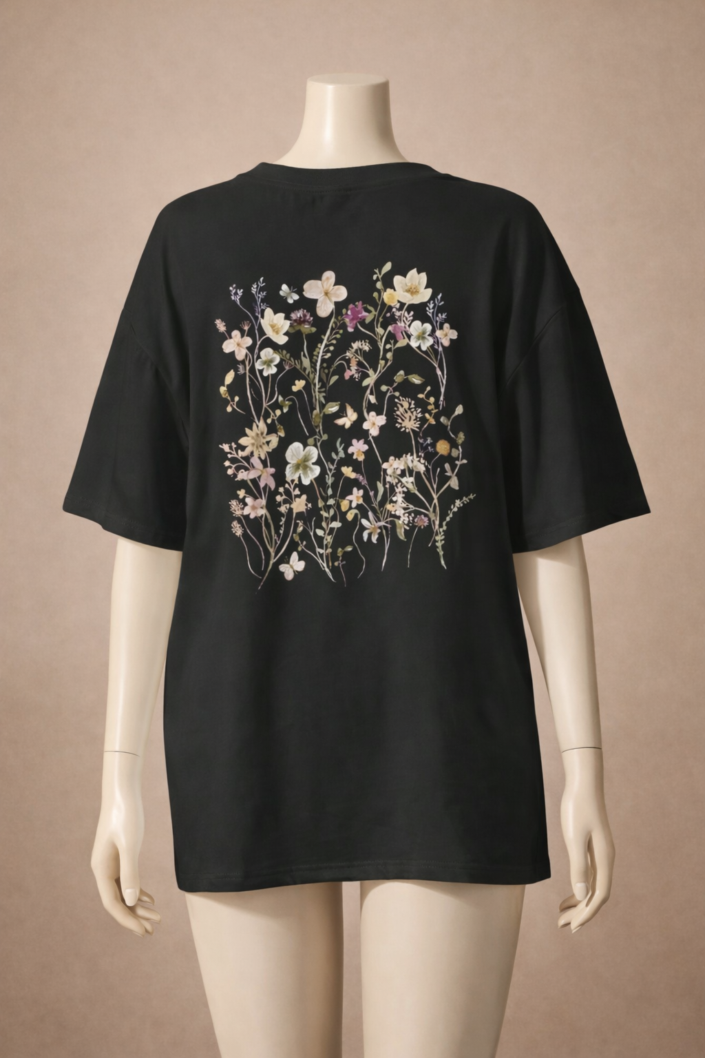 T-shirt en coton avec imprimé floral