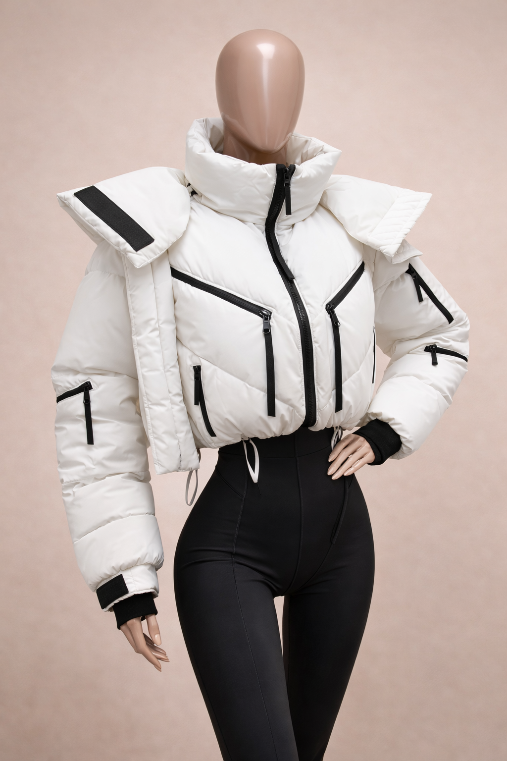 Veste courte en coton épais