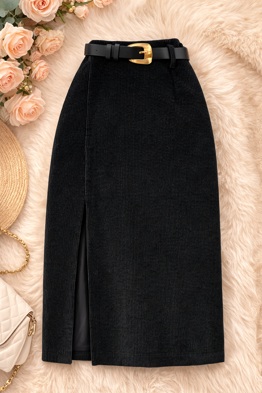 Jupe longue fendue coréenne