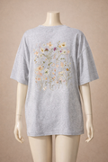 T-shirt en coton avec imprimé floral