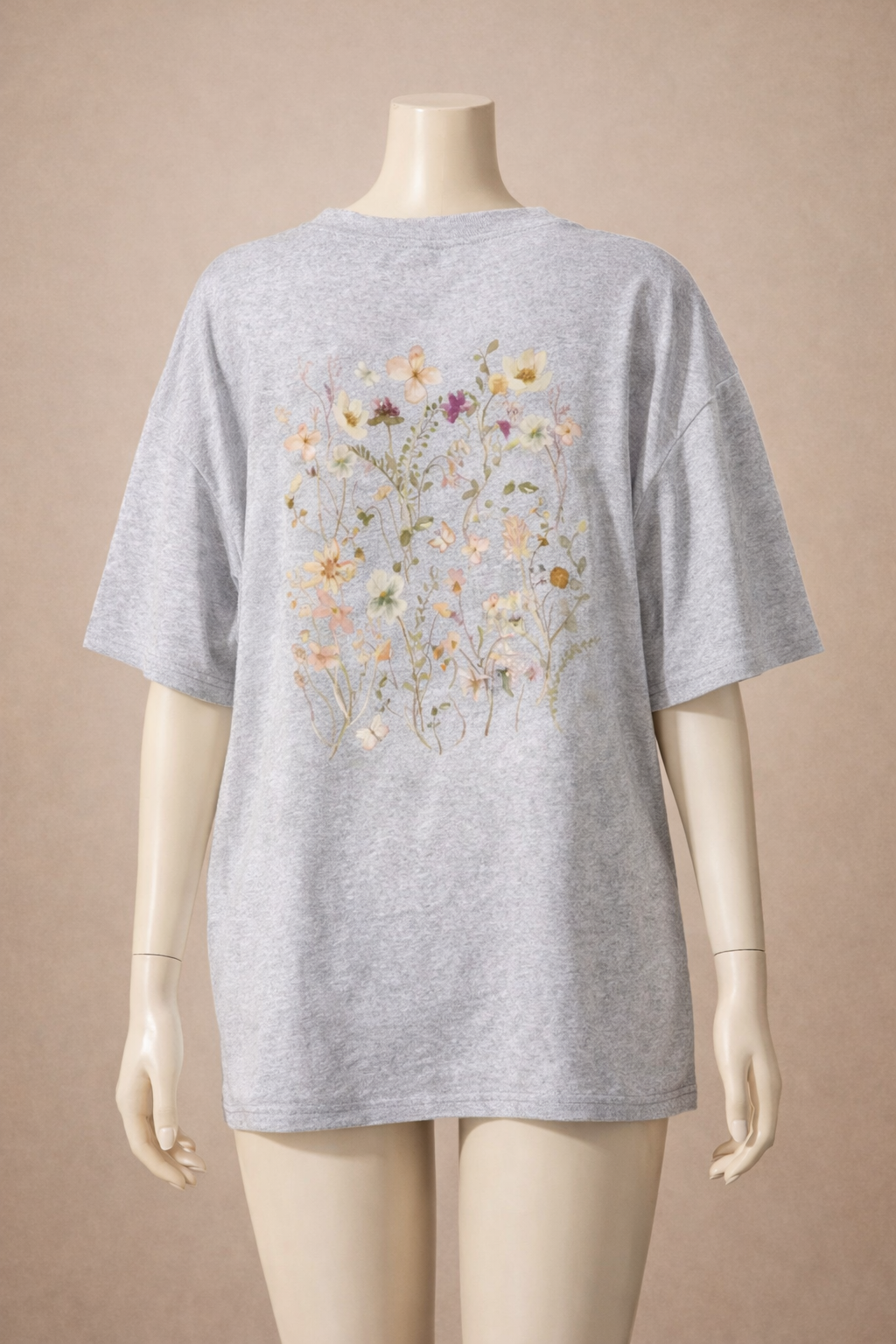 T-shirt en coton avec imprimé floral