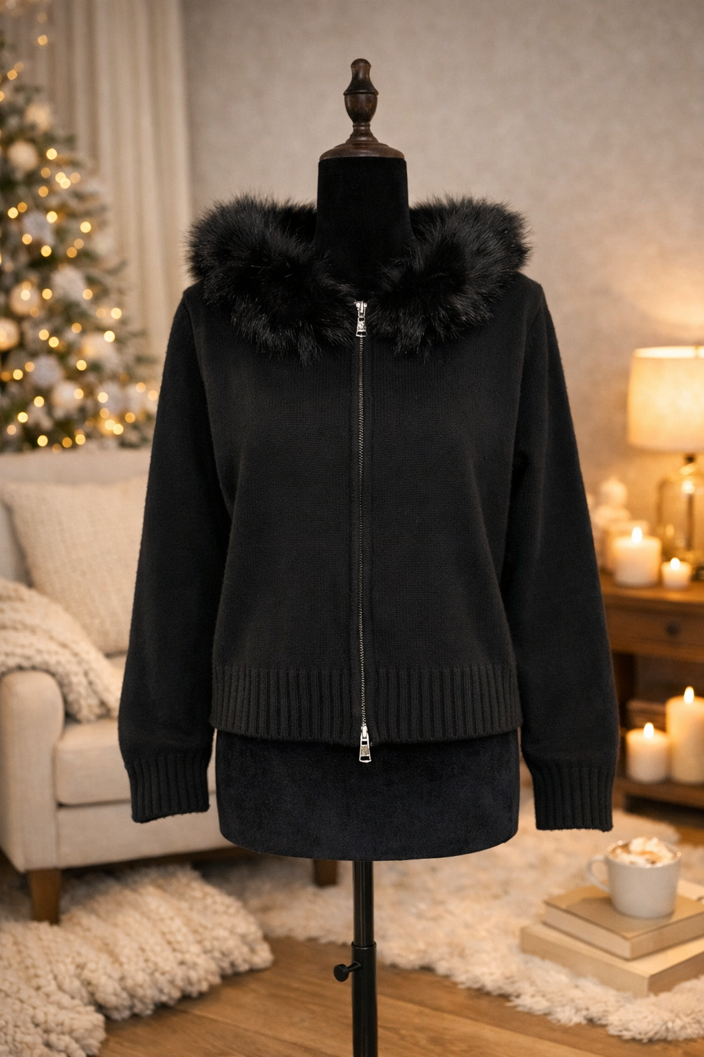 Gilet d’hiver moelleux zippé