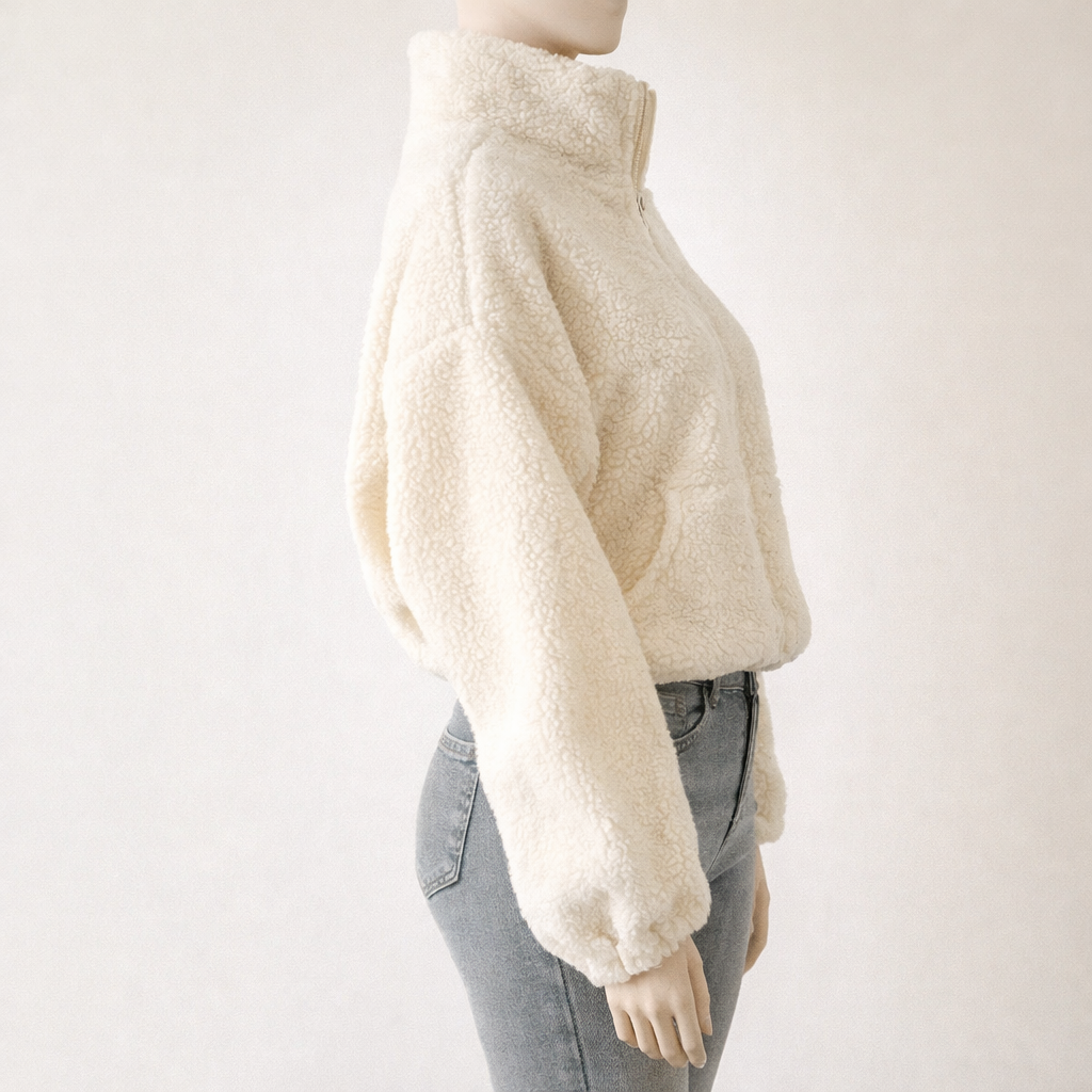 Veste sweat doublée polaire