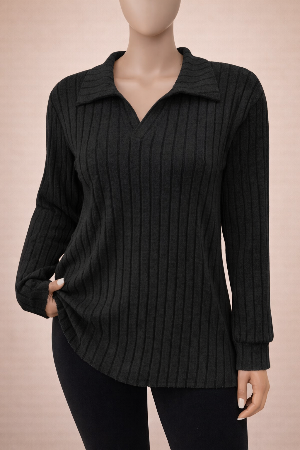 T-shirt grande taille Col polo