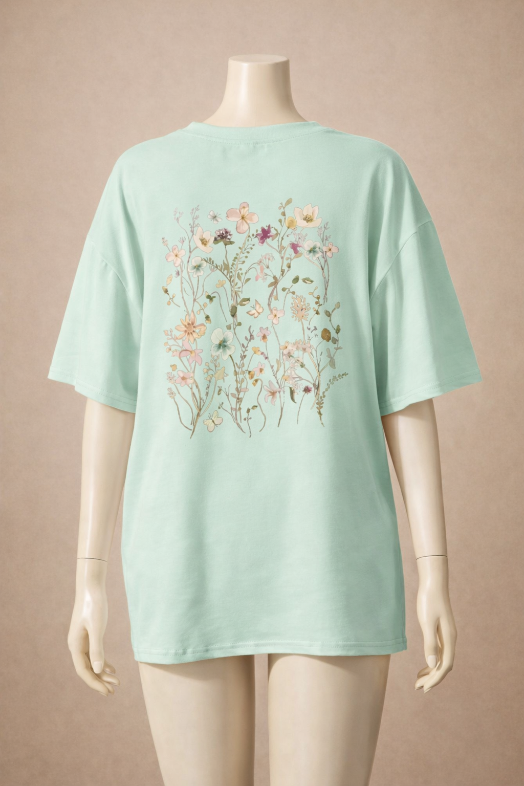 T-shirt en coton avec imprimé floral