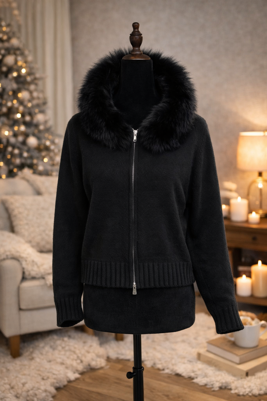 Gilet d’hiver moelleux zippé