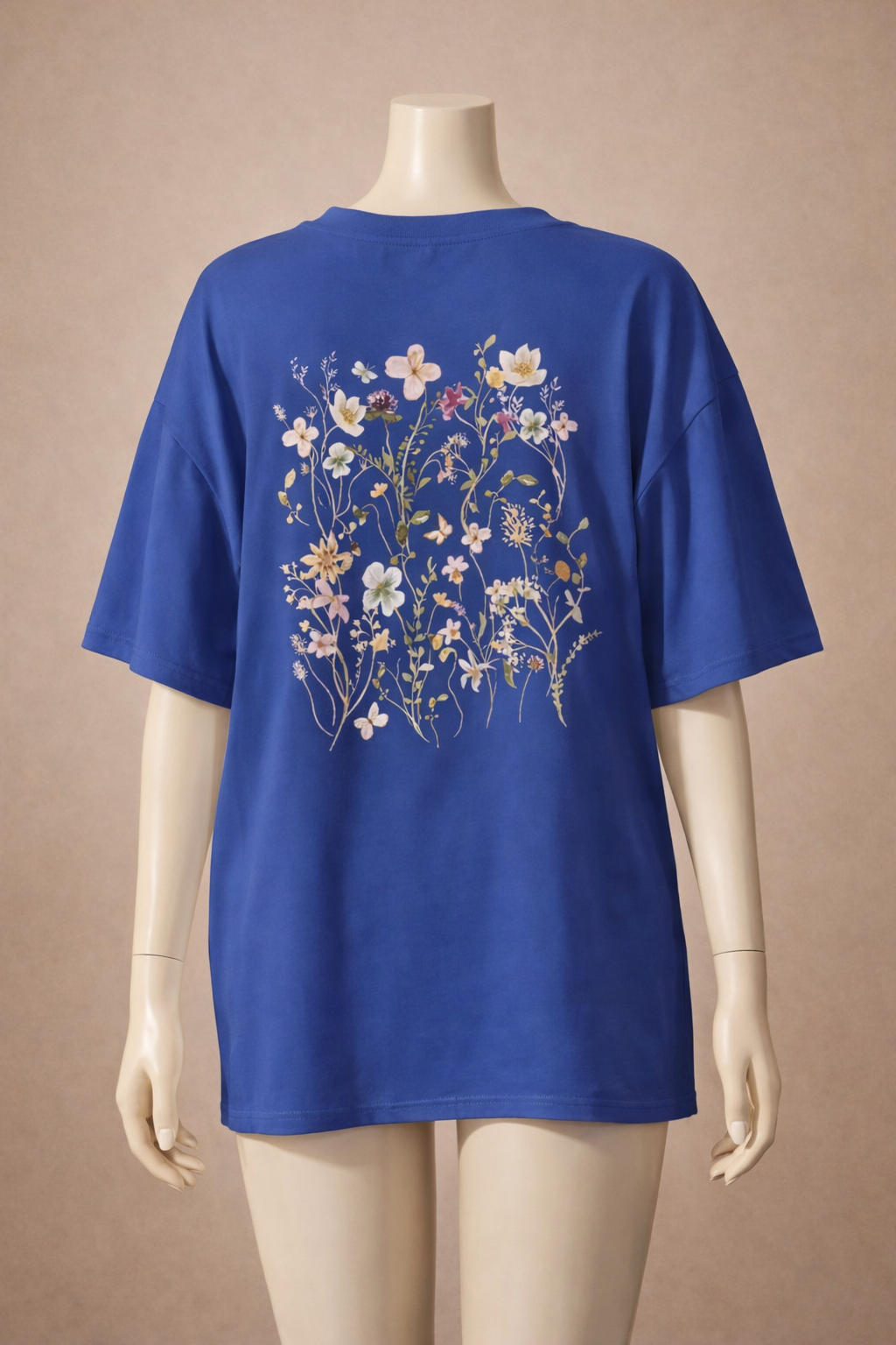 T-shirt en coton avec imprimé floral