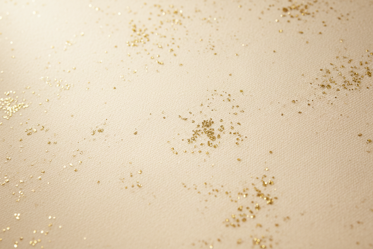 dispatcher des paillettes d'or pour faire un esprit plus chic